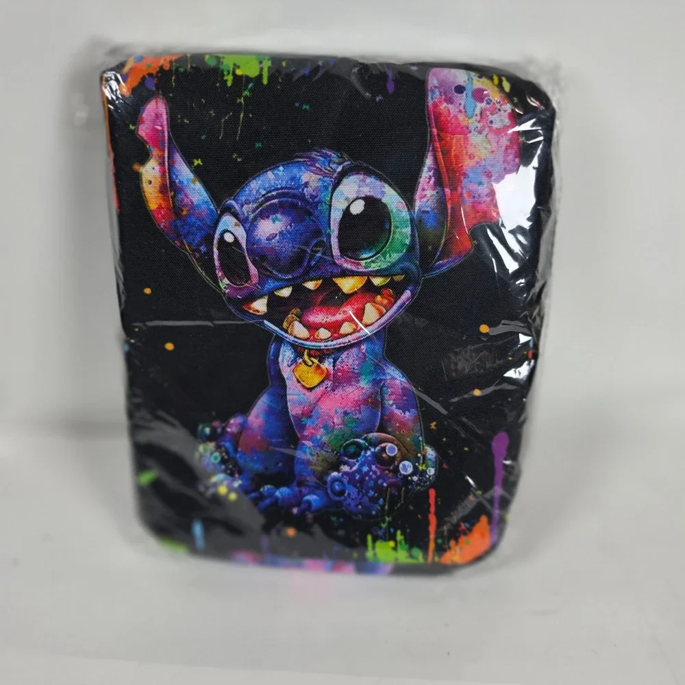 Disney Lilo & Stitch Paint Splatter Insulated Lunch‎ Bag Multicolored New